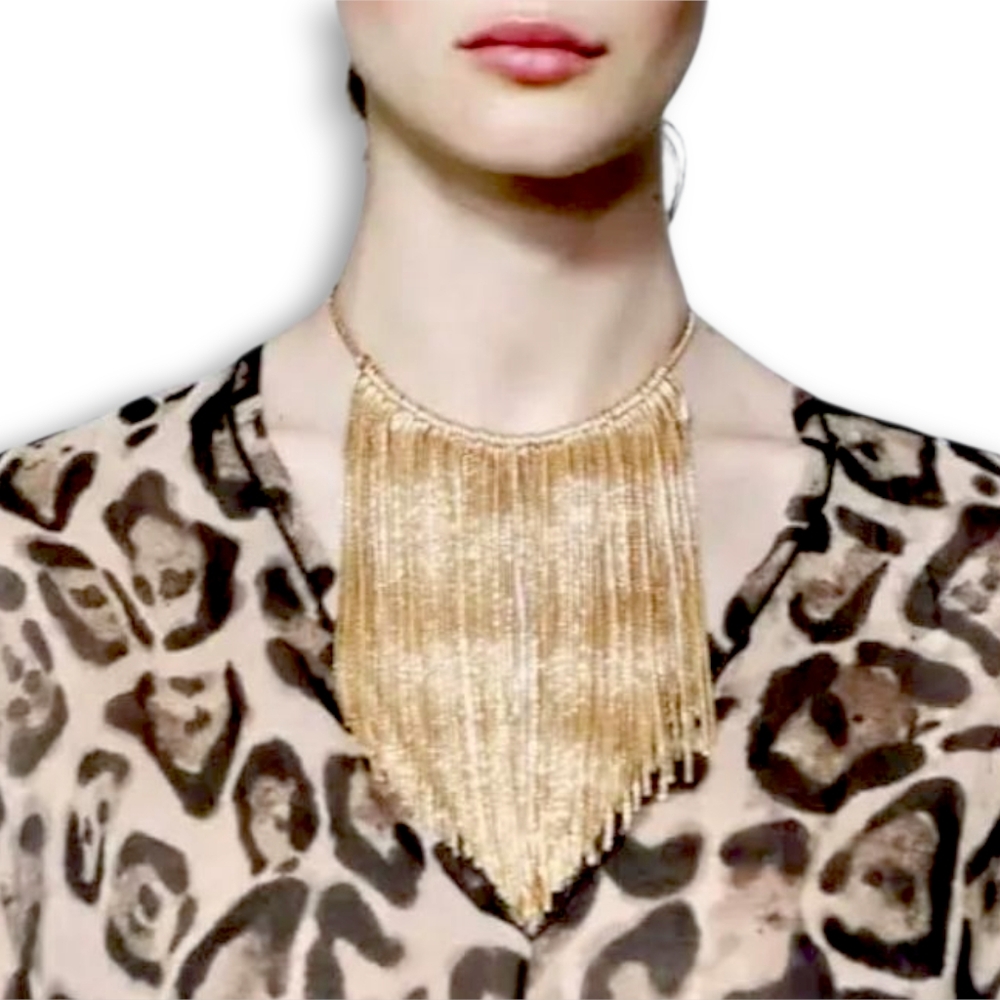 ZARA Metal Fringe Necklace